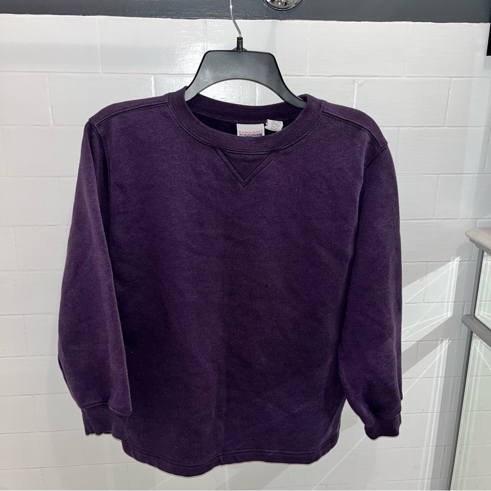 Plain Purple Vintage 90s Comfy Pullover Sweatshirt Women’s Size Large
